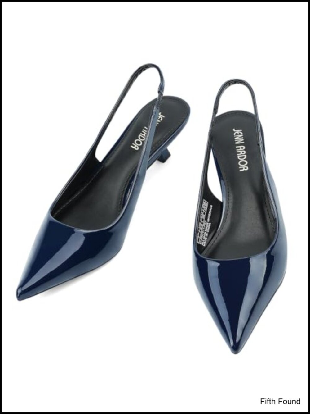 Women's Kitten Heel Slingback Pumps Pointed Toe Dress Shoes Business Casual